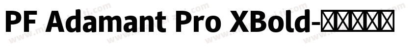 PF Adamant Pro XBold字体转换